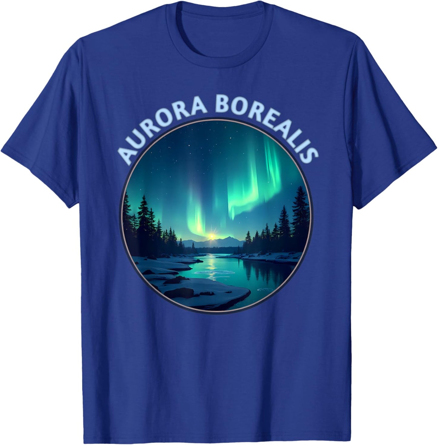 Aurora Borealis The Northern Lights Souvenir Memorabilia T-Shirt - T-Shirt | Royal