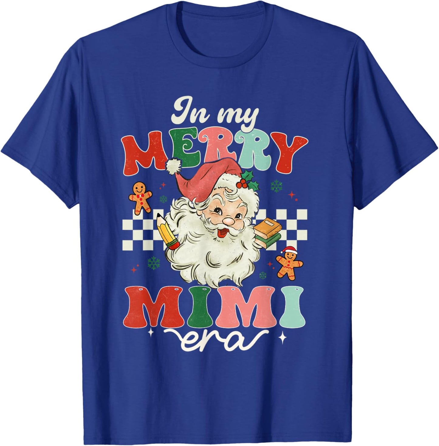 Retro In My Merry Mimi Era Christmas Decor Pajama T-Shirt - T-Shirt | Royal