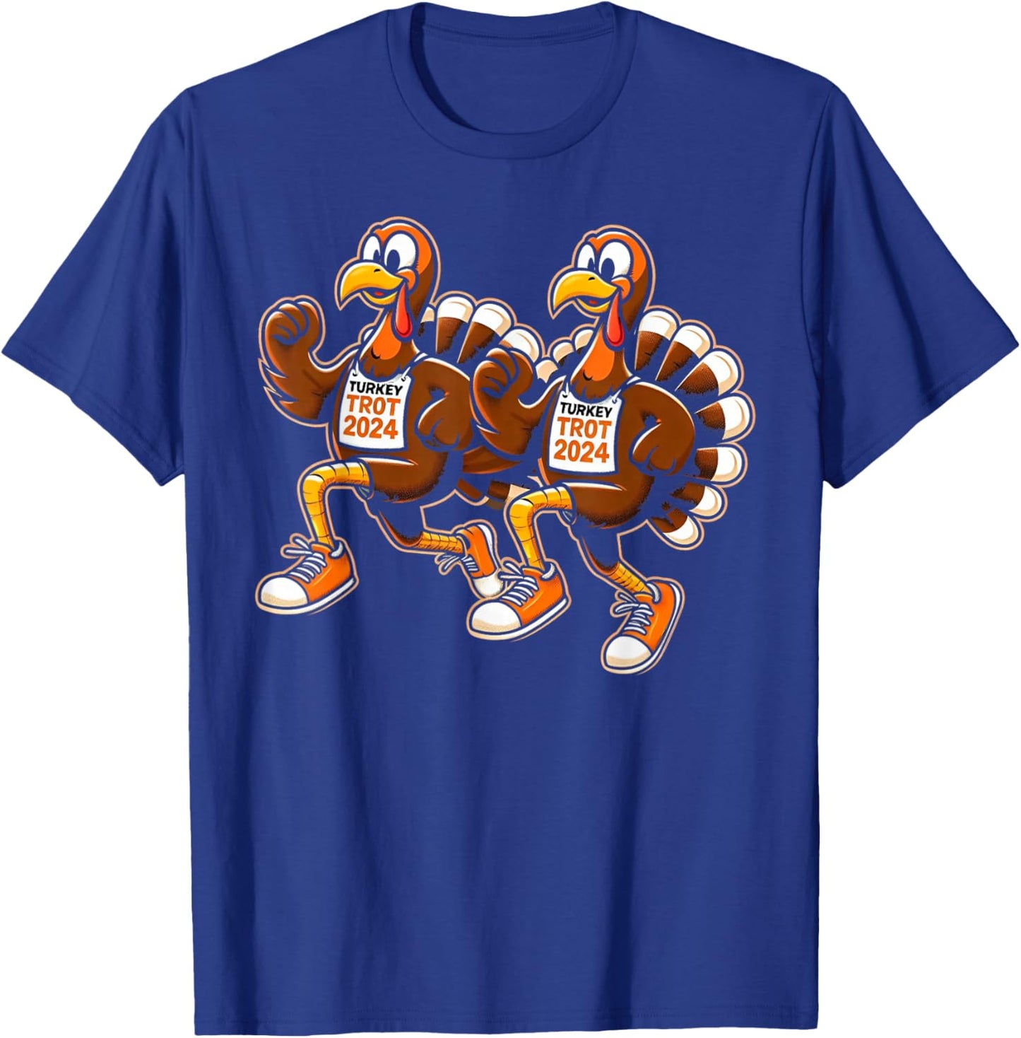 Thanksgiving Turkey Running Outfit Gear Costume Turkey Trot T-Shirt - T-Shirt | Royal