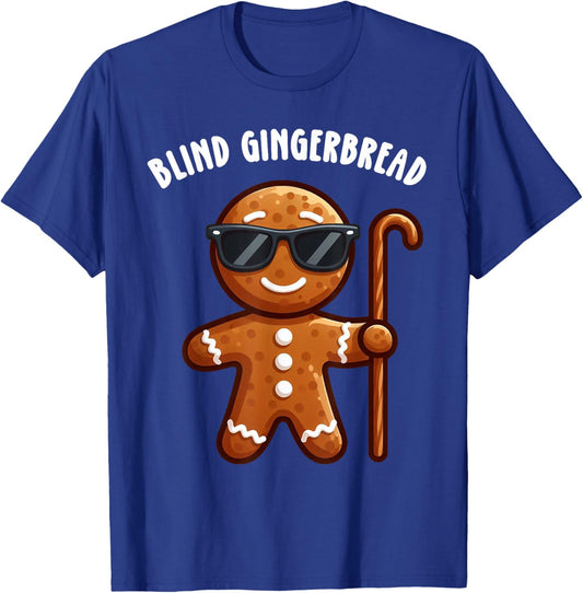 Blind Mice Parody Blind Gingerbread Christmas Family Pajama T-Shirt - T-Shirt | Royal