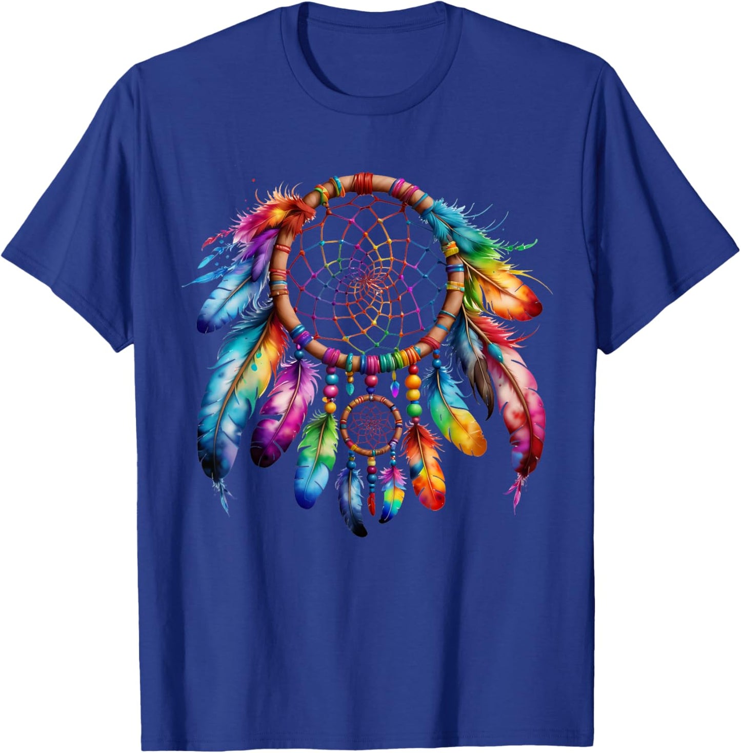 Native American Heritage Month Feather Dreamcatcher T-Shirt - T-Shirt | Royal