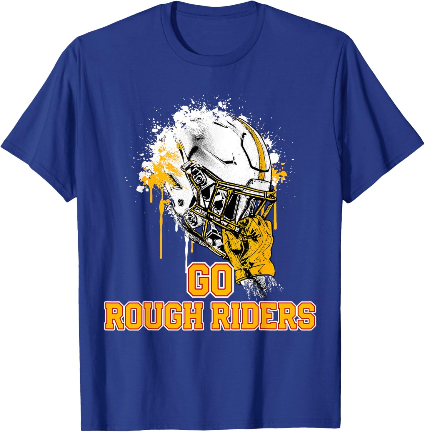 Roosevelt Rough Riders Rising Helmet GO! T-Shirt - T-Shirt | Royal
