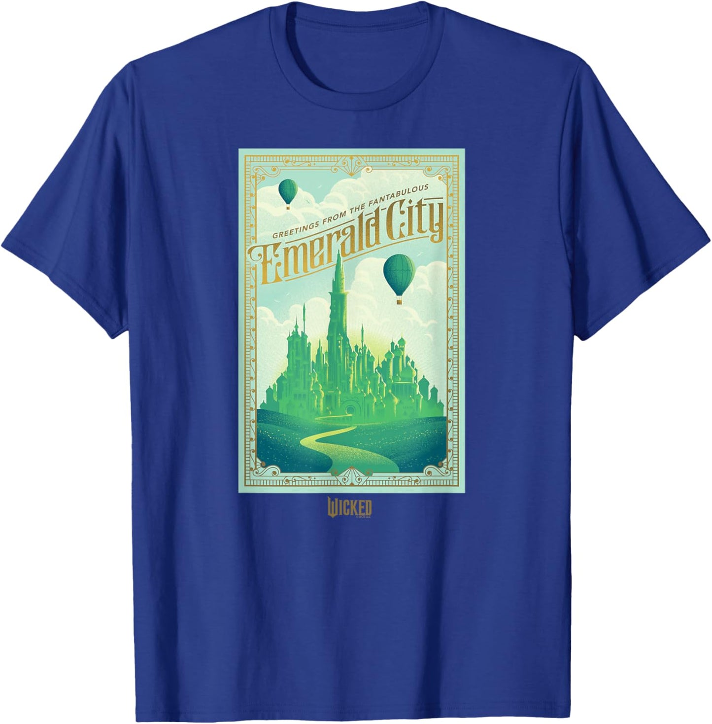 Wicked Greetings from The Fantabulous Emerald City T-Shirt - T-Shirt | Royal