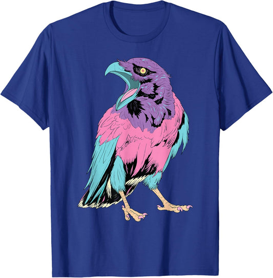 Pastel Goth Crow Shirt Kawaii Creepy Cute Raven Witchy T-Shirt - T-Shirt | Royal
