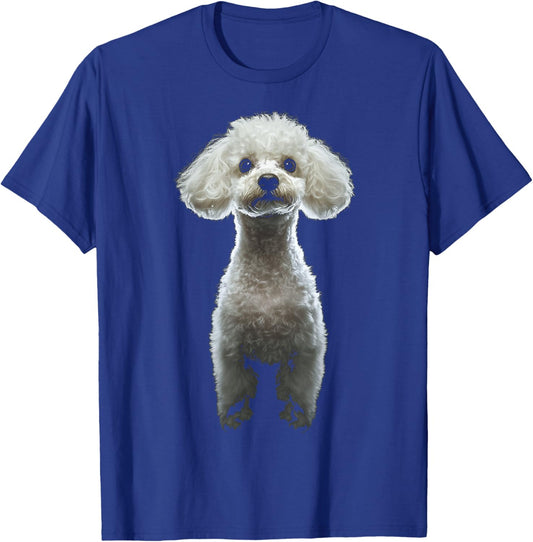 Poodle Dog Motif Pet Artwork Poodle Men Women Kids T-Shirt - T-Shirt | Royal