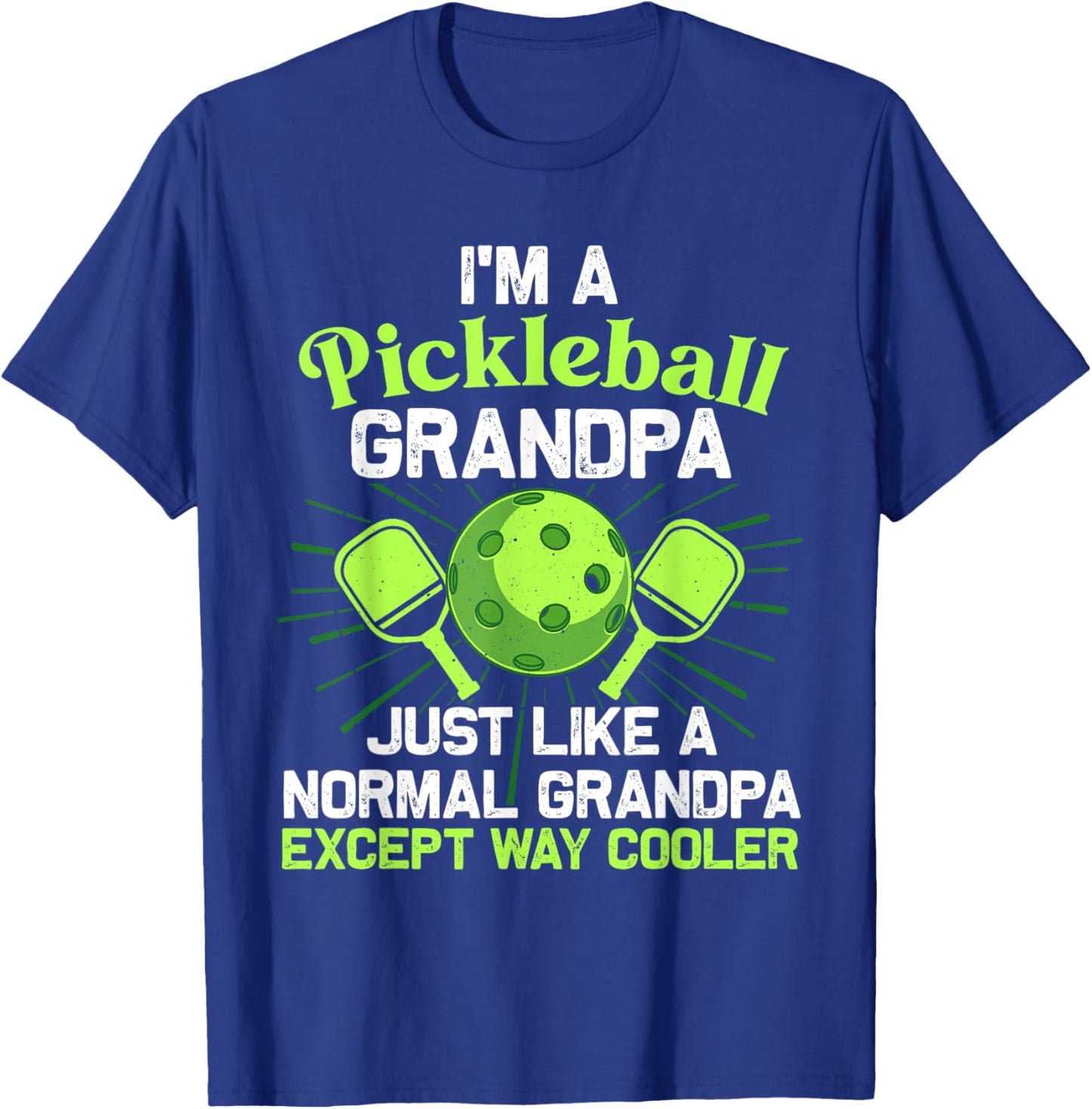 Pickleball Art For Grandpa Men Pickle Ball Pickleball Lover T-Shirt - T-Shirt | Royal