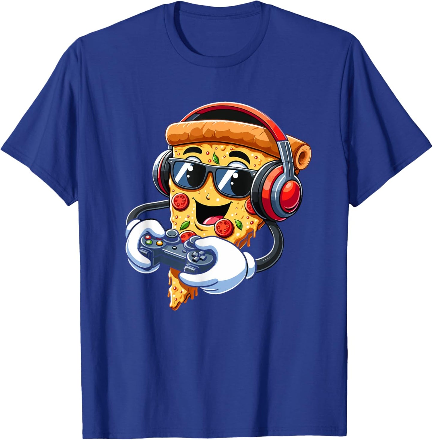 Gamer Pizza Video Gaming Boy Enthusiast Gamer Teen T-Shirt - T-Shirt | Royal
