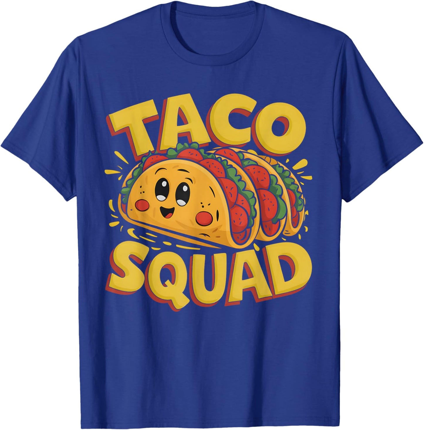 Funny Taco Squad Cute Tacos Mexican Taco Men Women Kids T-Shirt - T-Shirt | Royal