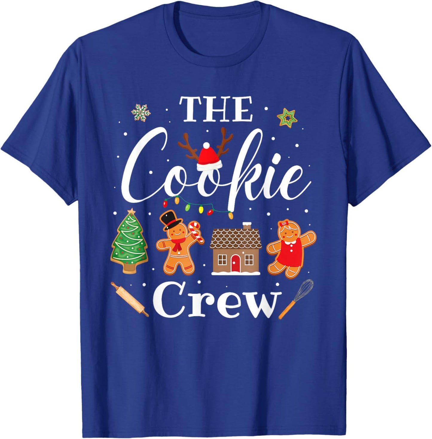 The Cookie Crew Christmas Baking Cookie Lover Kids Women T-Shirt - T-Shirt | Royal