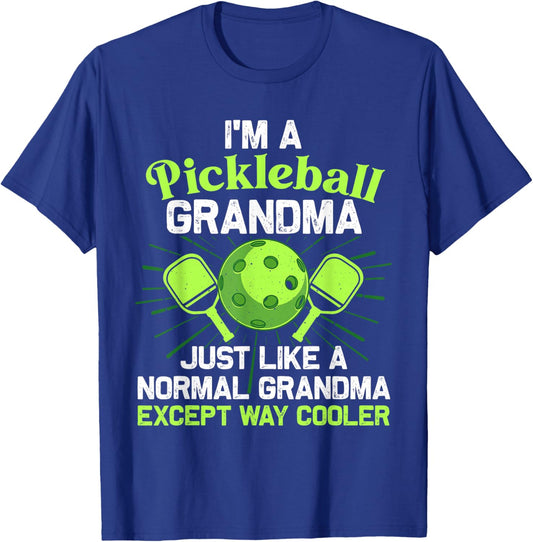 Pickleball Design For Grandma Women Girls Pickle Ball Player T-Shirt - T-Shirt | Royal