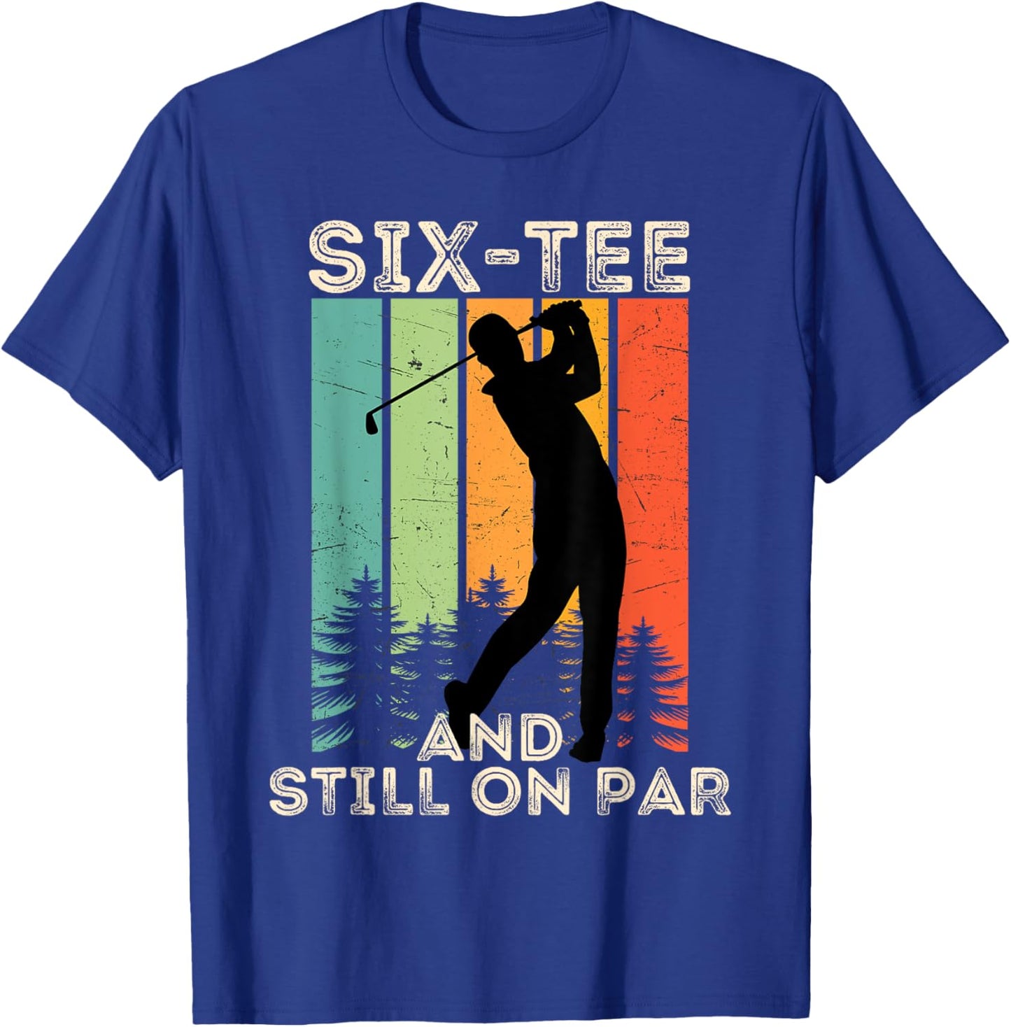 Retro Vintage Funny Golfer Gifts - 60th Birthday Golf T-Shirt - T-Shirt | Royal