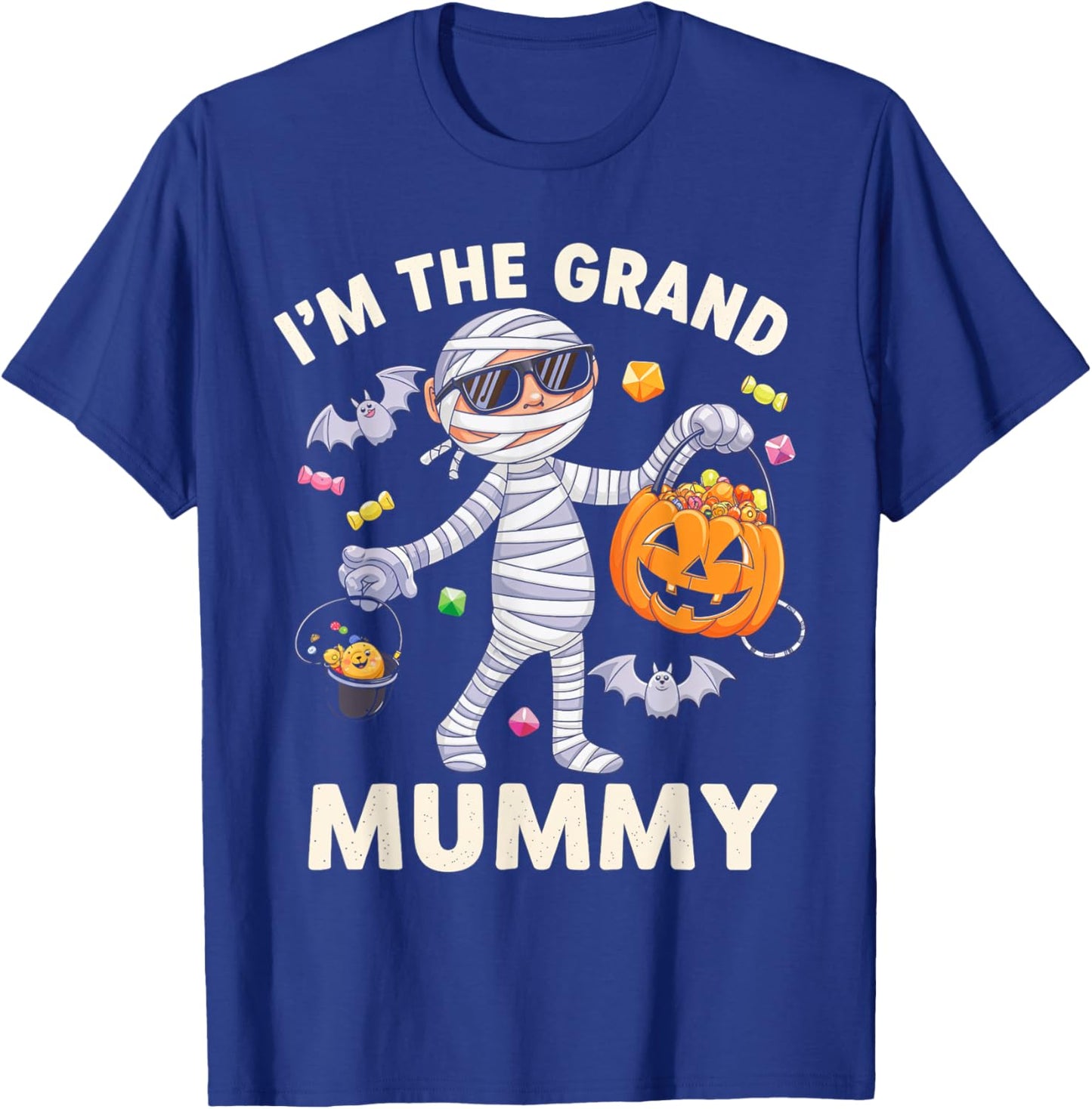 I'm The Grand Mummy Halloween Costume Mummy Candy T-Shirt - T-Shirt | Royal