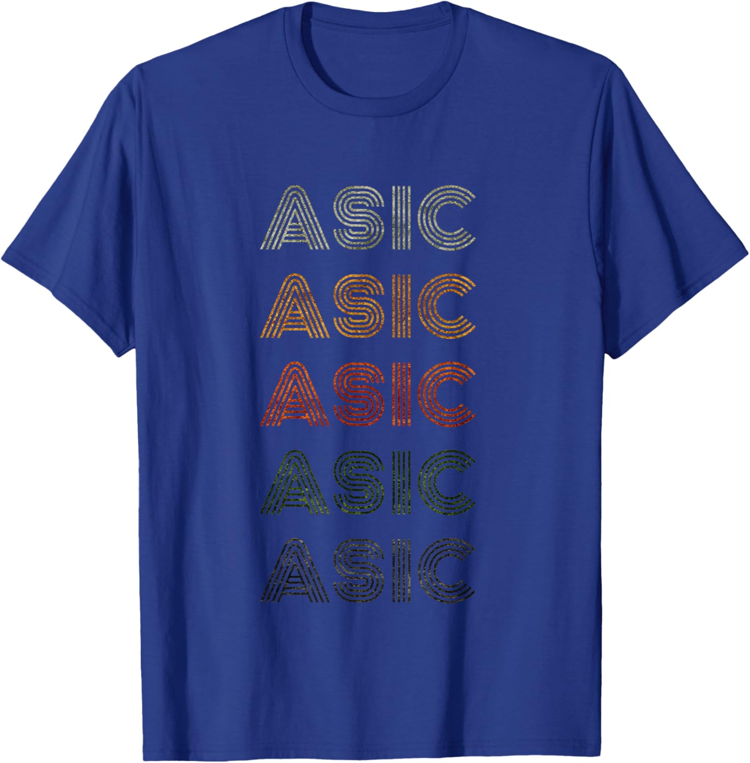 Love Heart Asic Grunge Vintage Style Black Asic T-Shirt - T-Shirt | Royal