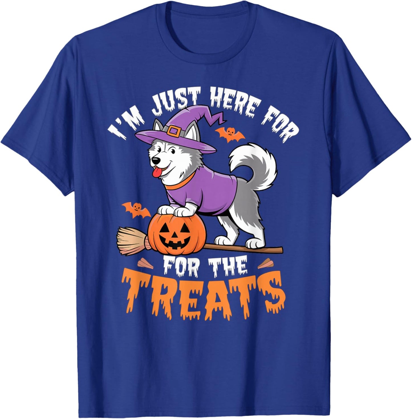 Halloween Husky T-Shirt - T-Shirt | Royal