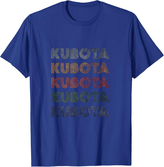 Love Heart Kubota Grunge Vintage Style Black Kubota T-Shirt - T-Shirt | Royal