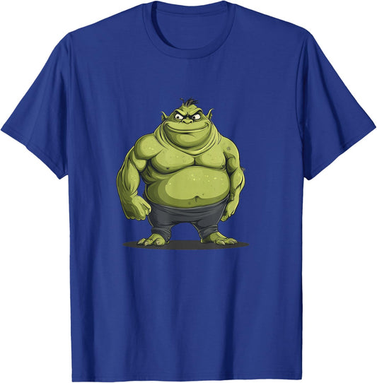 Awesome Ogre Emblem for a Strong Fantasy Look T-Shirt - T-Shirt | Royal