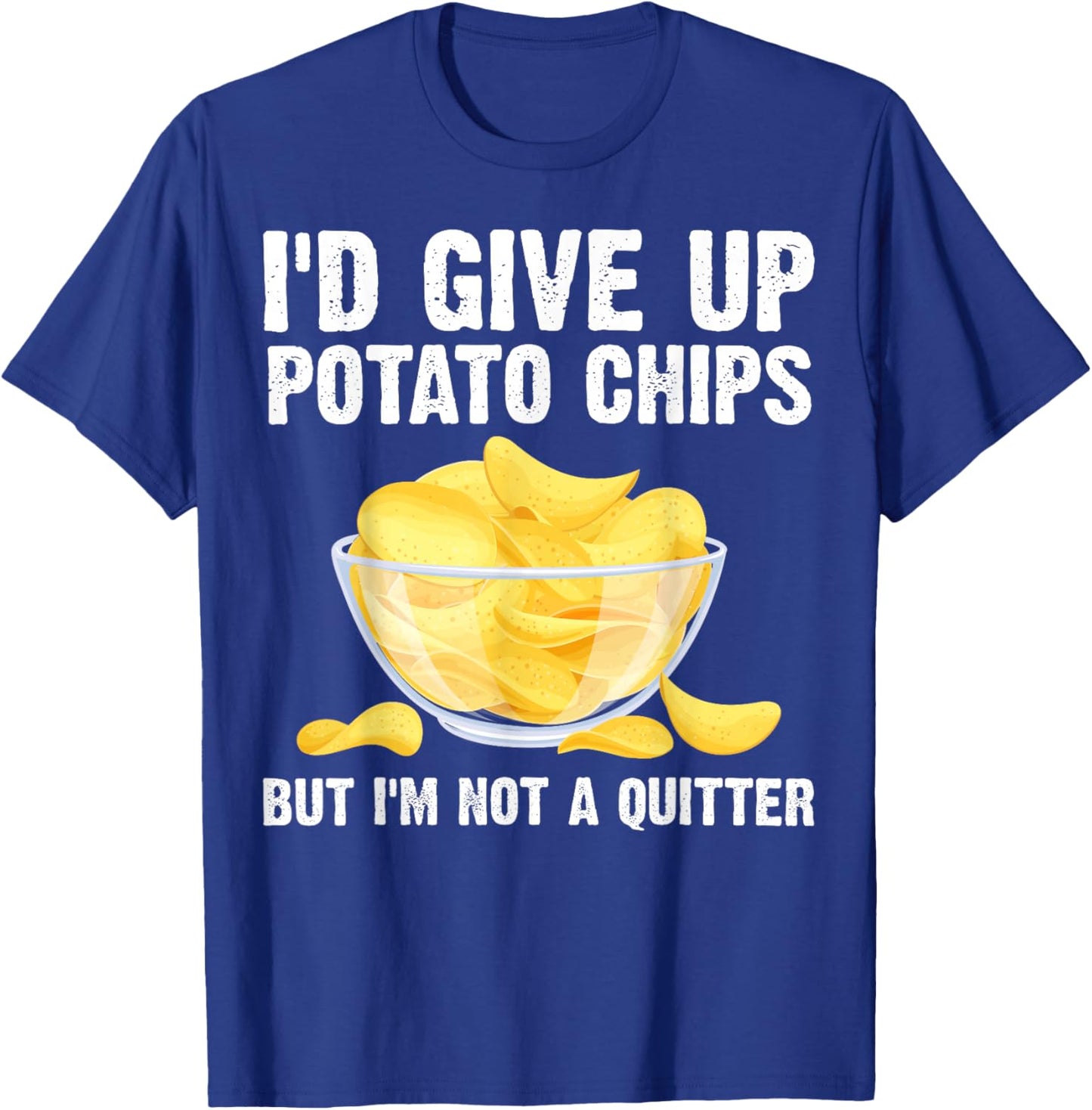 Funny Potato Chips Art Women Kids Bag Of Chips Lover T-Shirt - T-Shirt | Royal