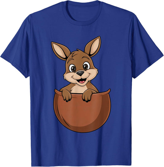 Adorable Kangaroo Pouch Ideal for Costumes T-Shirt - T-Shirt | Royal