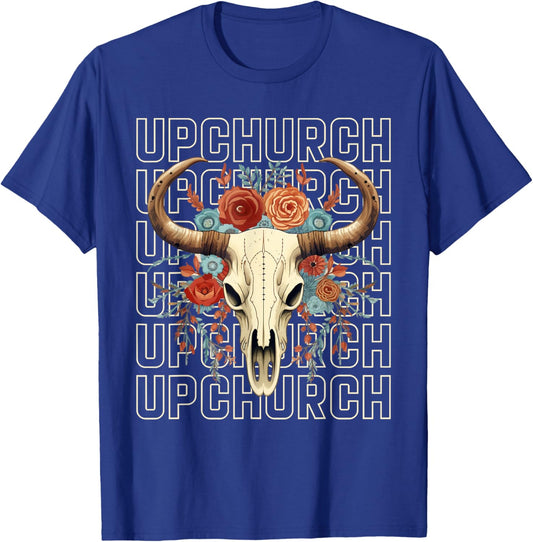Customized Upchurch Name Family Pride Matching T-Shirt - T-Shirt | Royal