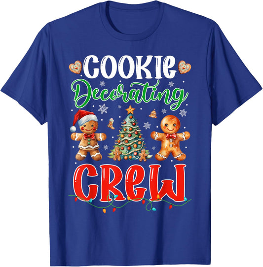 Cookie Decorating Crew Gingerbread Funny Christmas Baker T-Shirt - T-Shirt | Royal