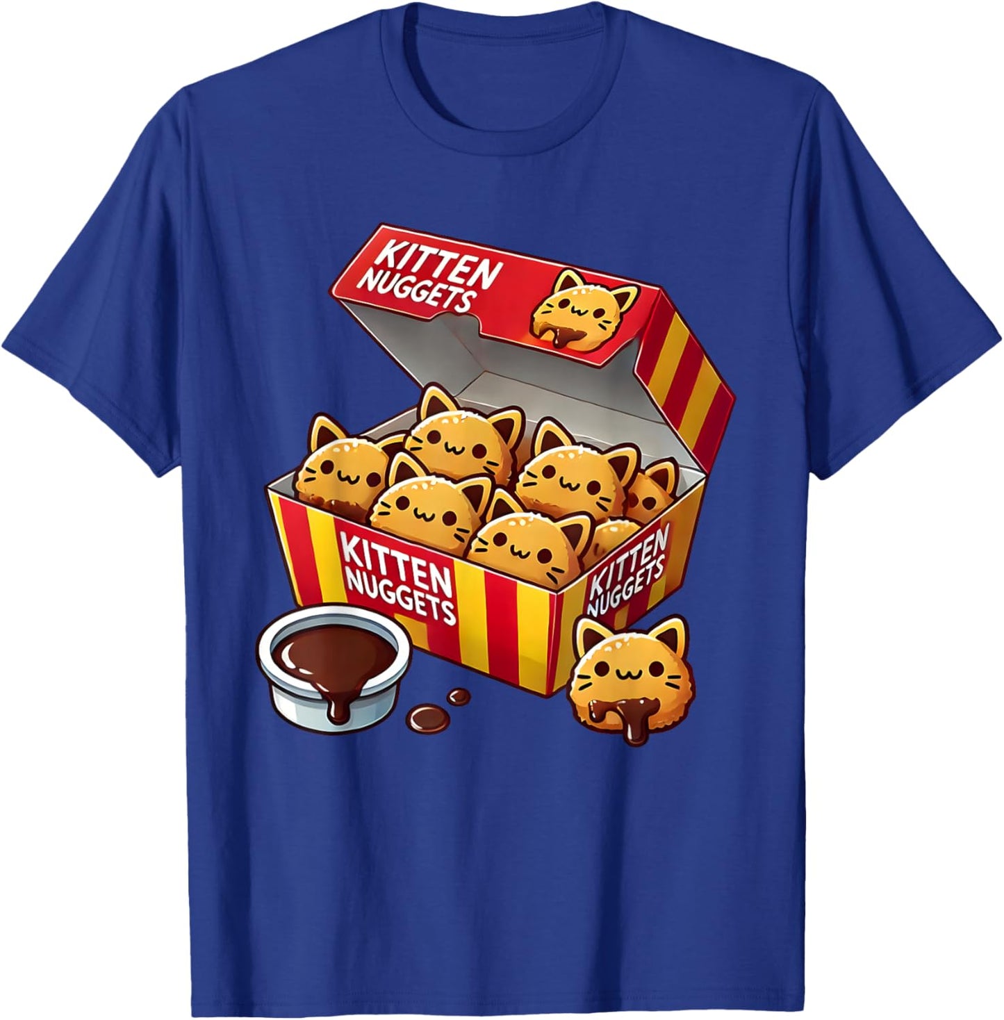 Kitten Nuggets Fast Food Parody Cat Lover Chicken Nuggets T-Shirt - T-Shirt | Royal