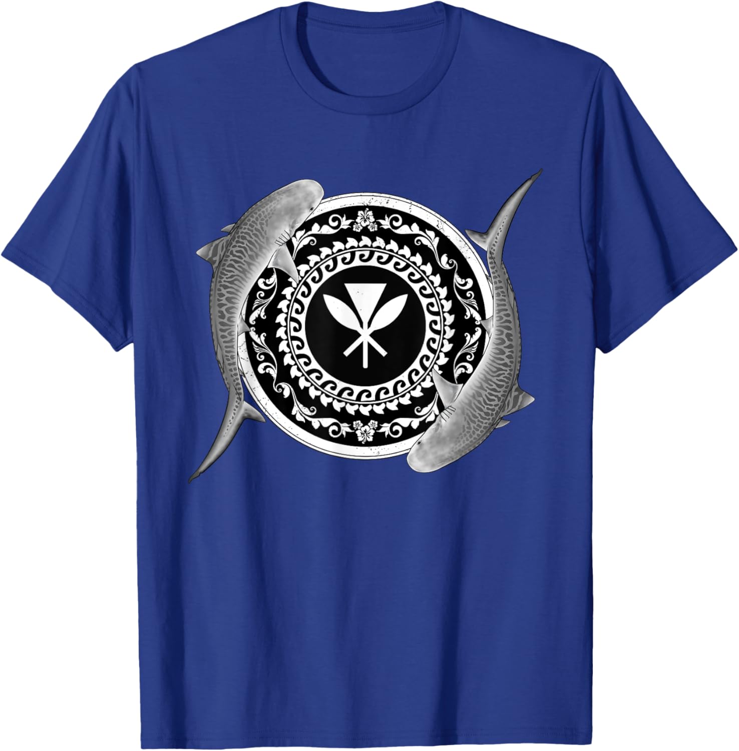 Kanaka Maoli Tiger Shark T-Shirt - T-Shirt | Royal