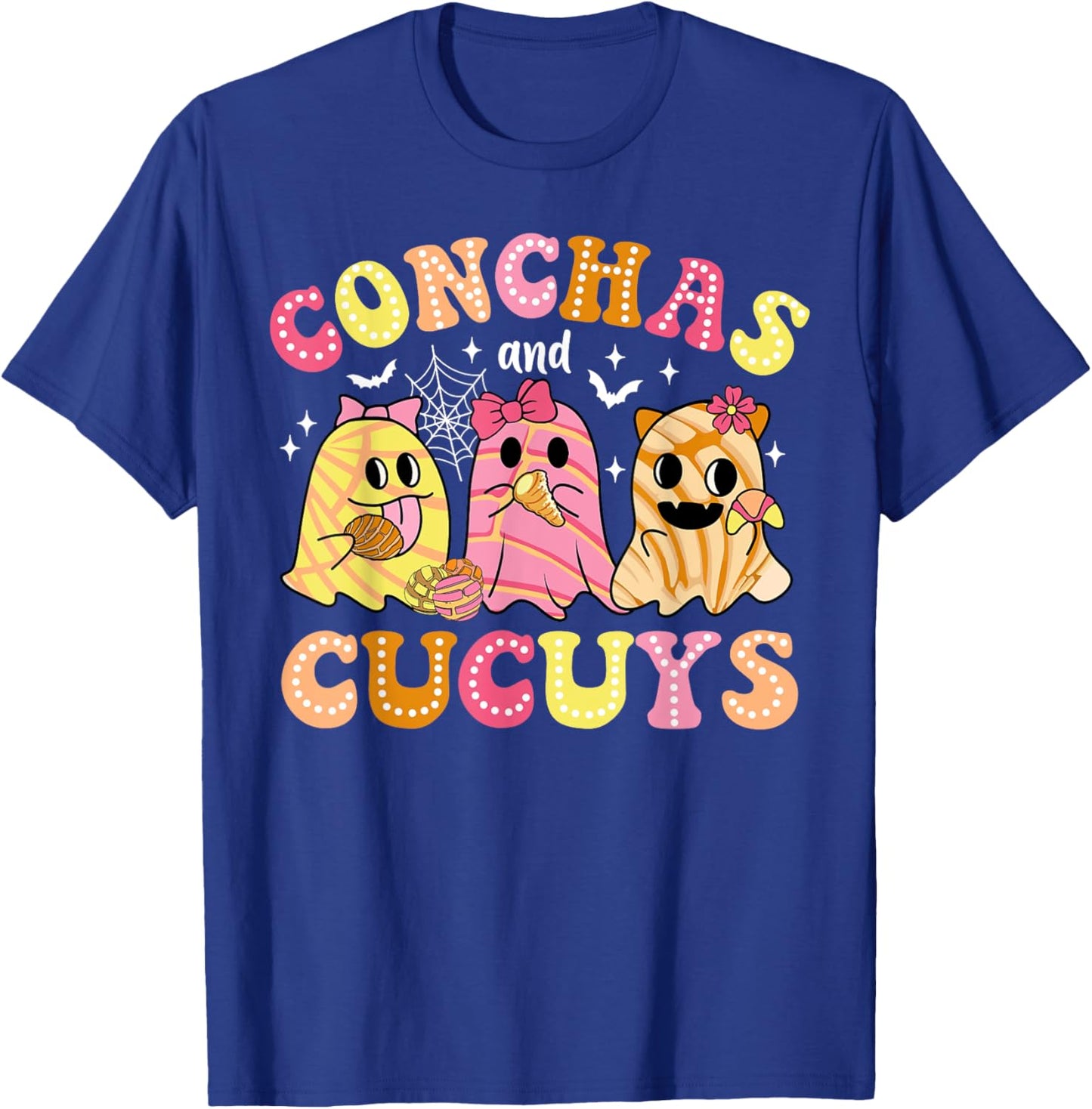 Cute Conchas And Cucuys Ghost Funny Halloween Mexican Ghost T-Shirt - T-Shirt | Royal
