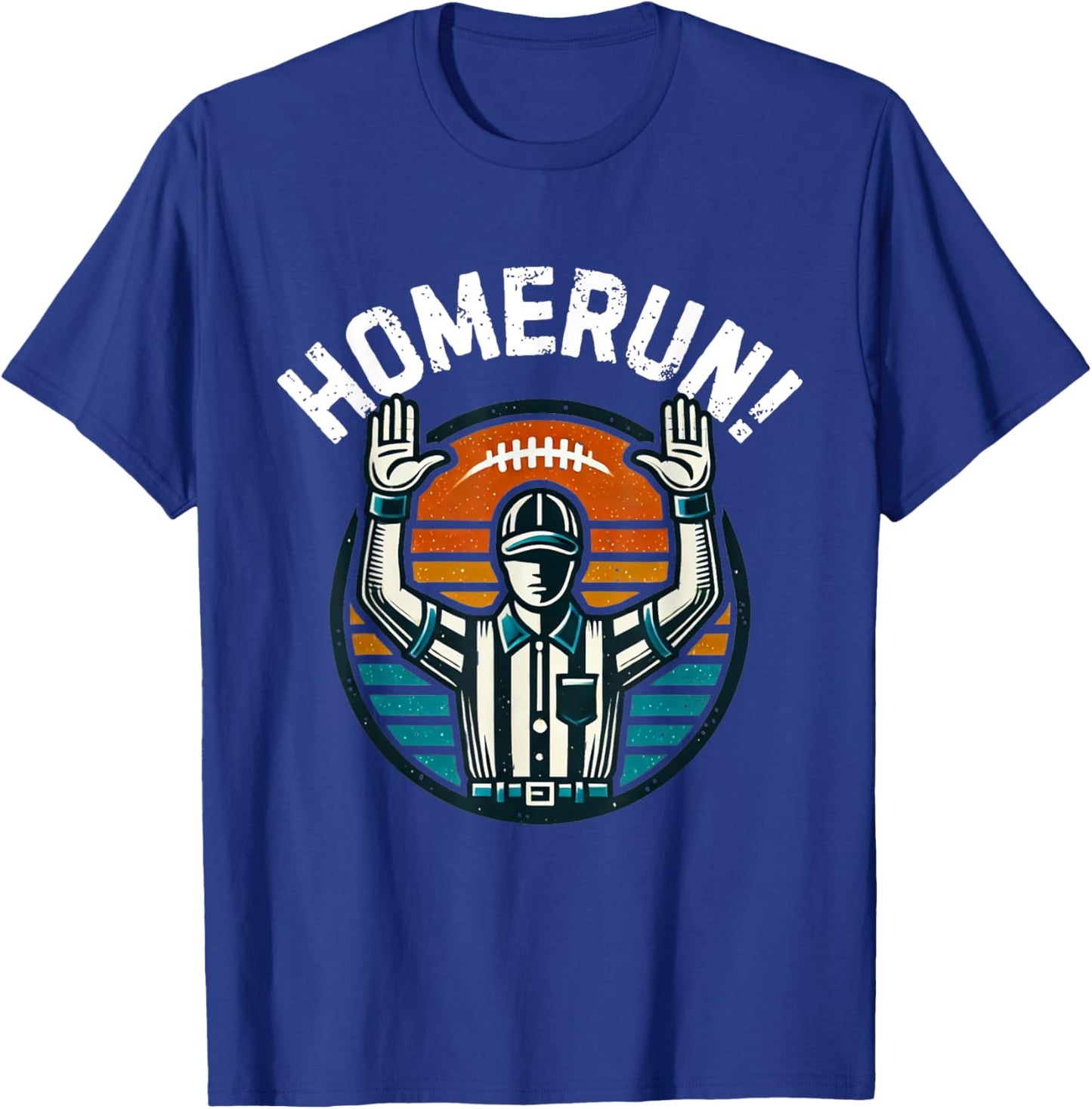 Homerun Touchdown Sports Mash Up Football Baseball Funny T-Shirt - T-Shirt | Royal