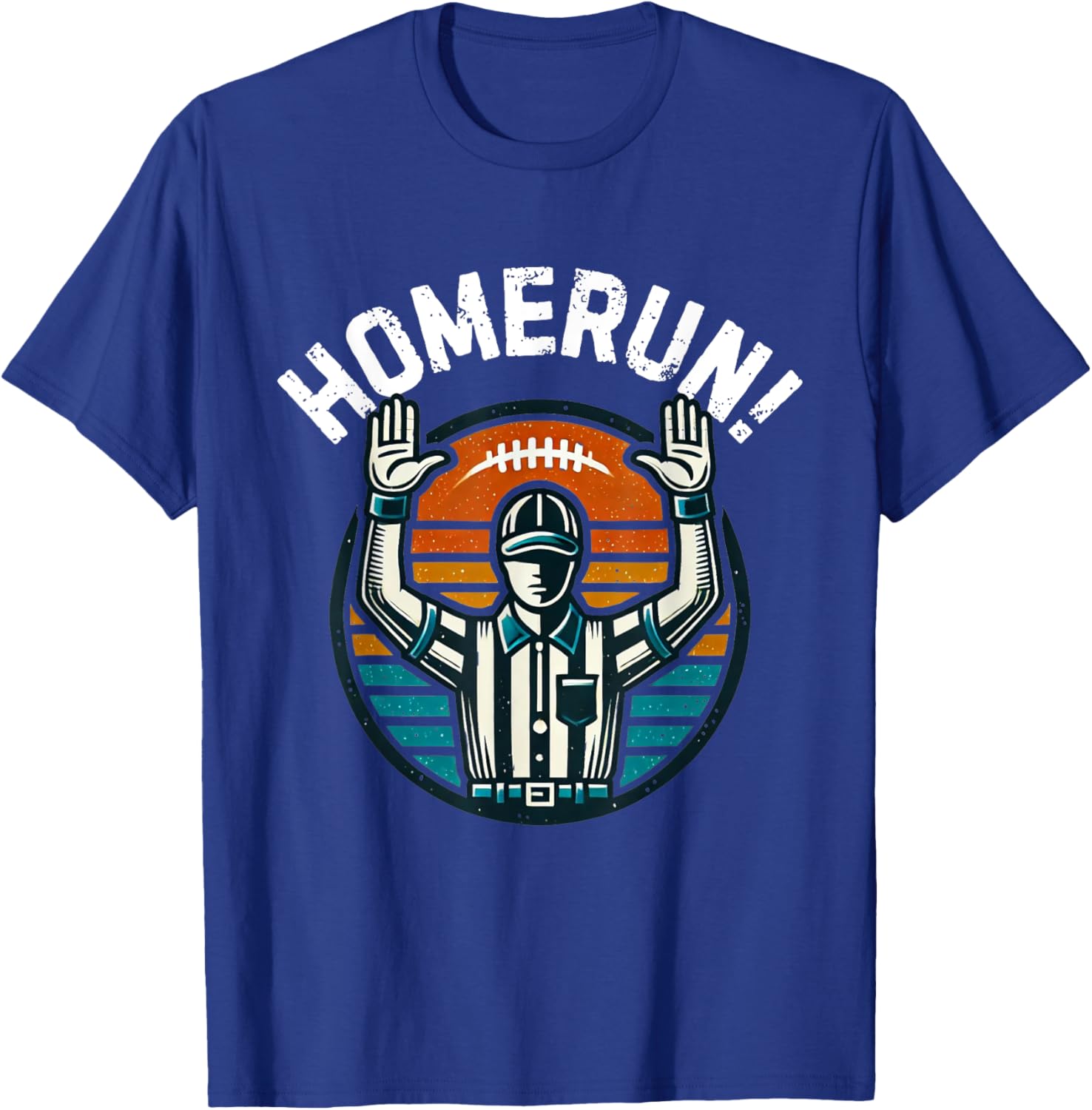 Homerun Touchdown Sports Mash Up Football Baseball Funny T-Shirt - T-Shirt | Royal