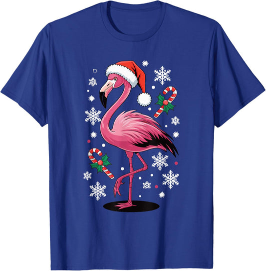 Flamingo Christmas T-Shirt - T-Shirt | Royal