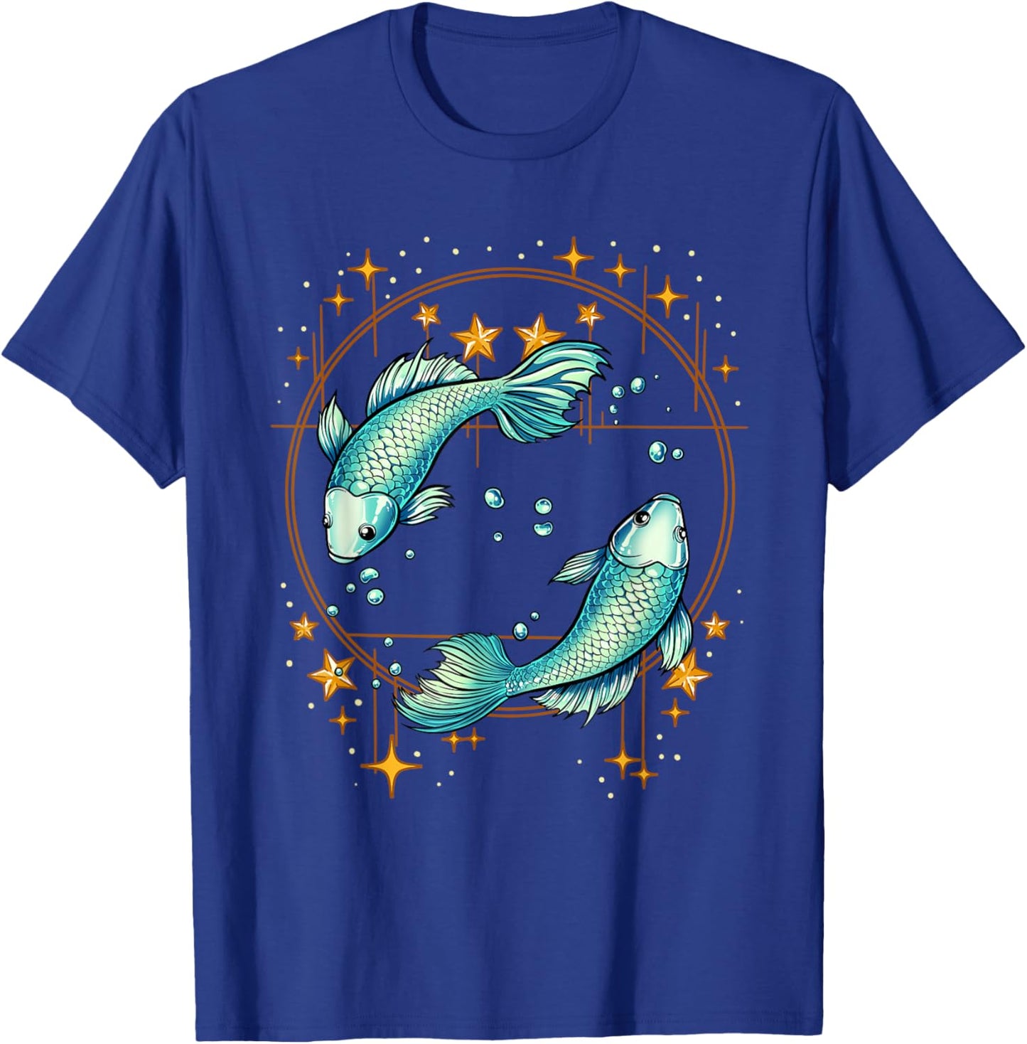 Pisces Zodiac Sign T-Shirt - T-Shirt | Royal