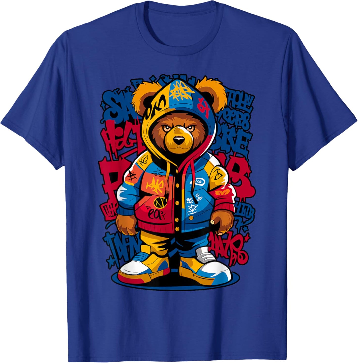 Hip Hop Teddy Bear Rap Music T-Shirt - T-Shirt | Royal