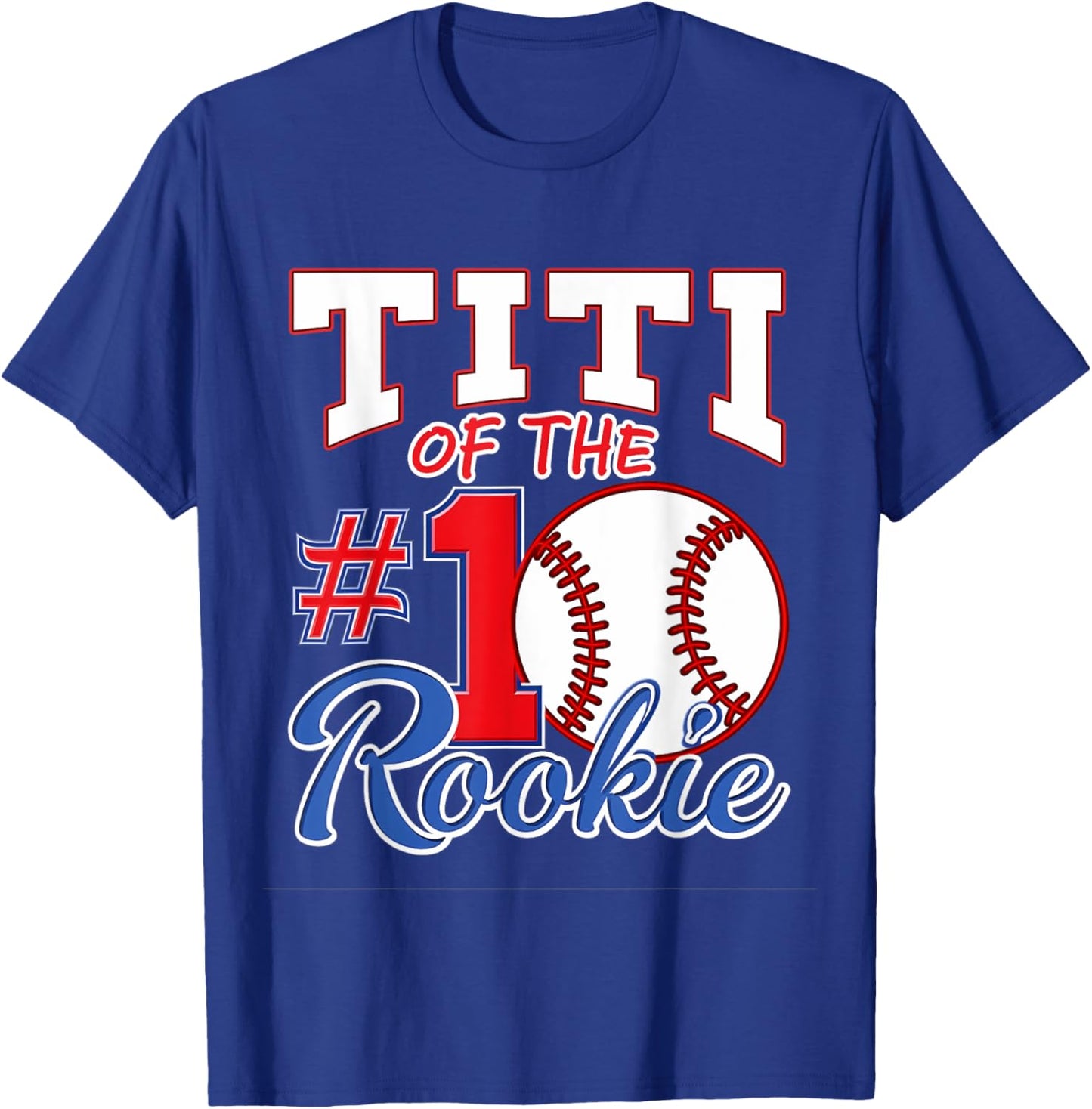 Retro Aunt Titi Of The Number 1 Rookie Baseball T-Shirt - T-Shirt | Royal