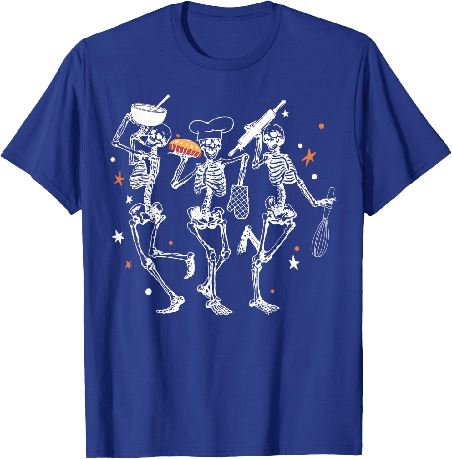 Dancing Skeletons Baking Cookie Baker Pastry Baker T-Shirt - T-Shirt | Royal