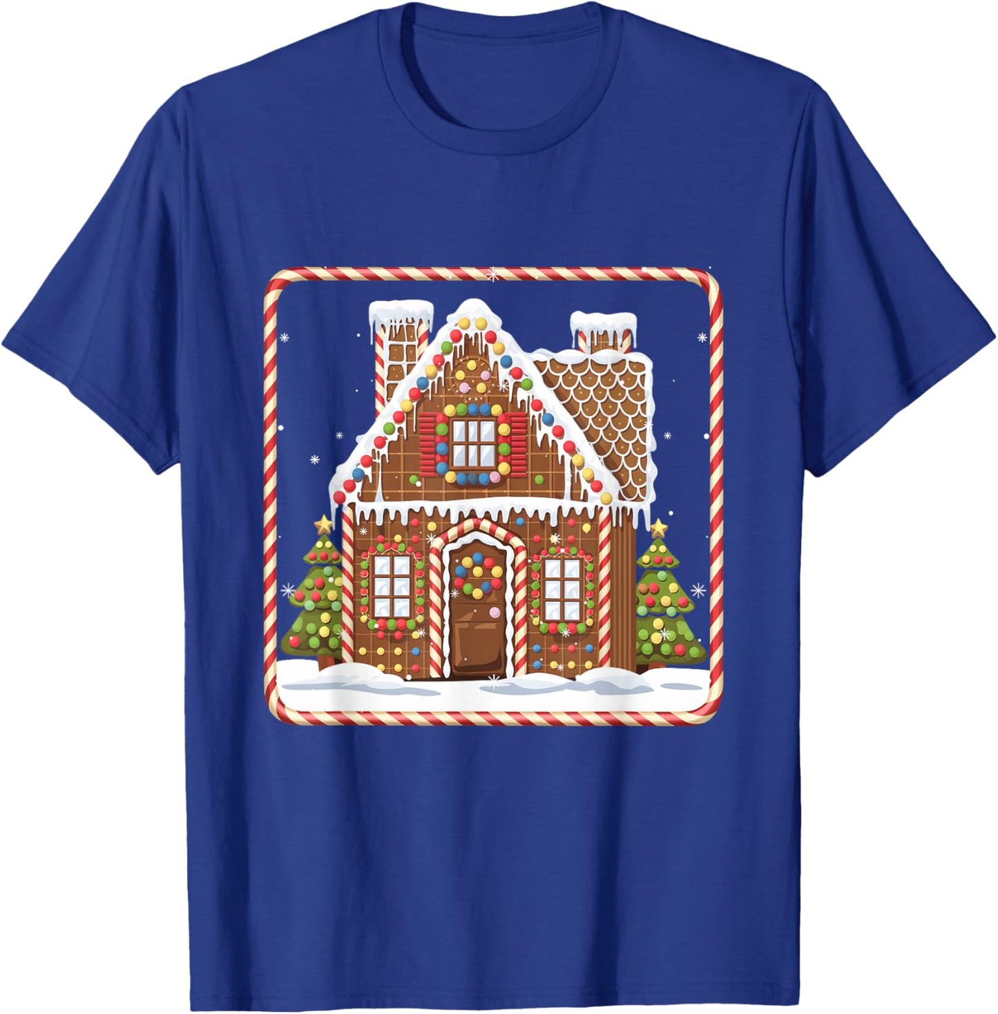 Gingerbread Cookies Christmas Baking Gingerbread House T-Shirt - T-Shirt | Royal