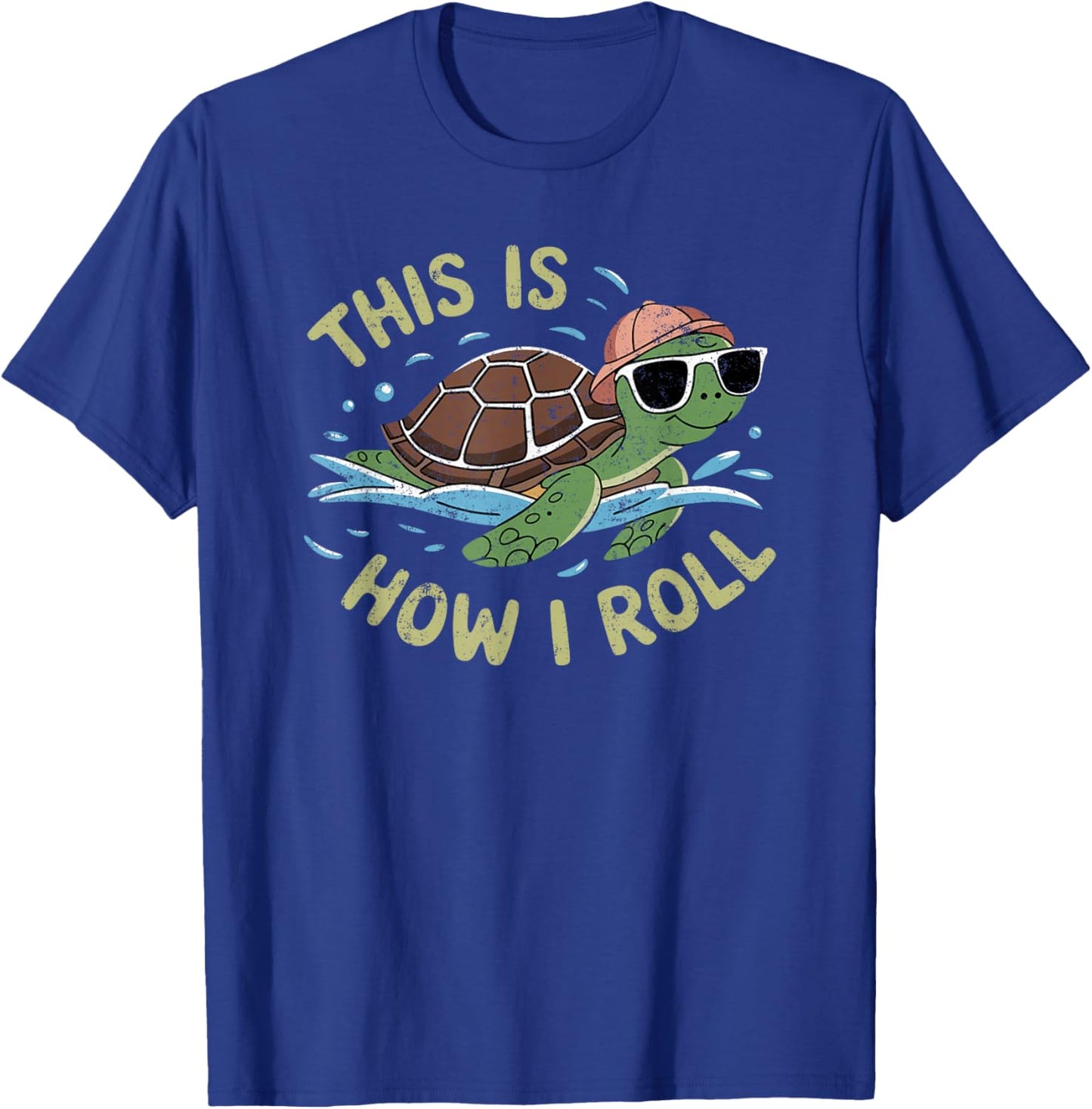 This Is How I Roll Sea Turtle Lover Kids Turtle T-Shirt - T-Shirt | Royal