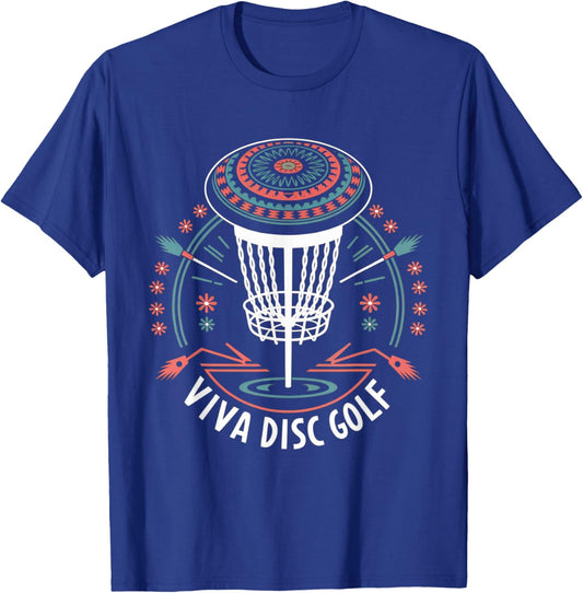 Funny Disc Golf Mexico Men Women Disc Golf Mexican Golfer T-Shirt - T-Shirt | Royal