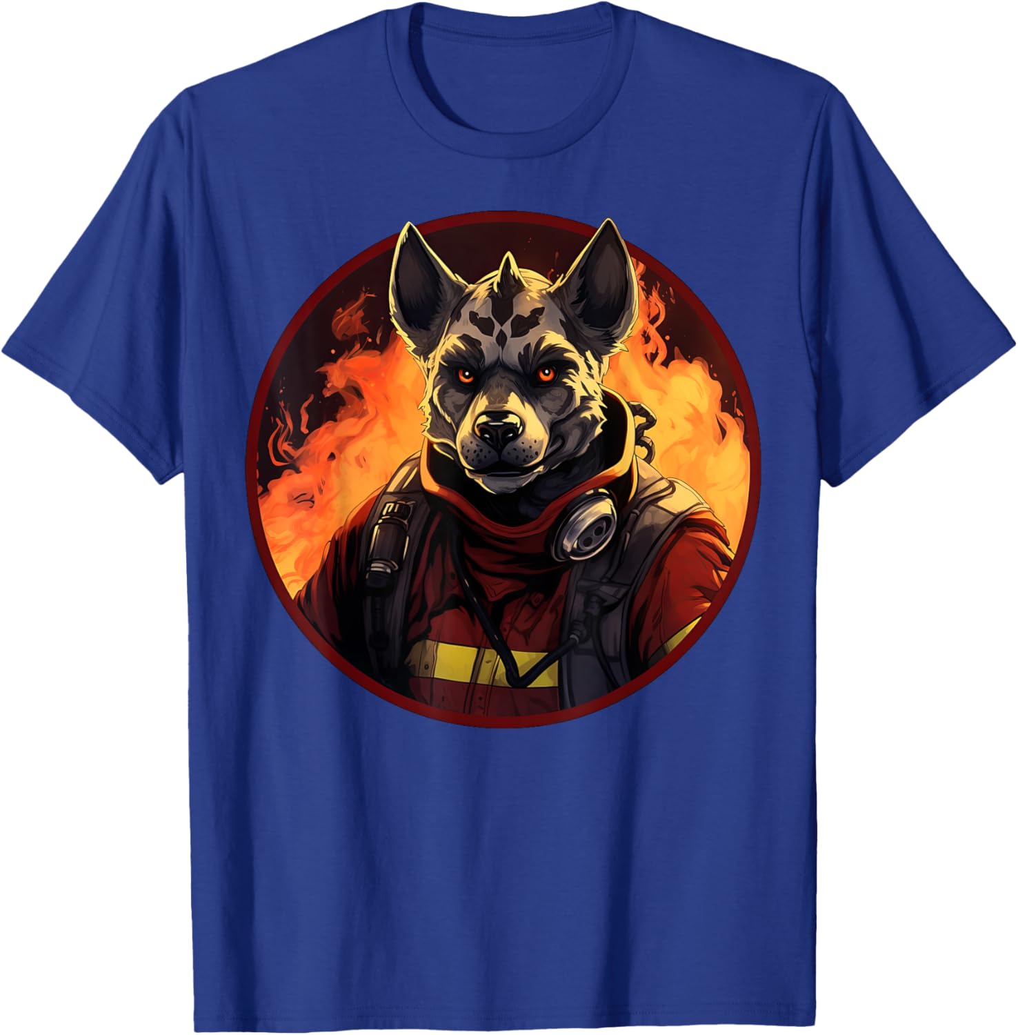 Hyena Fire Brigade T-Shirt - T-Shirt | Royal
