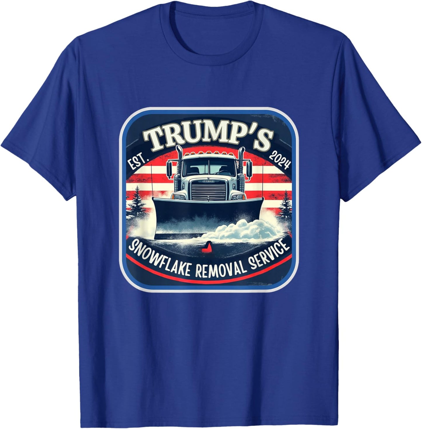 Milwaukee Trump's Snowflake Removal Service Funny Trump 2024 T-Shirt - T-Shirt | Royal