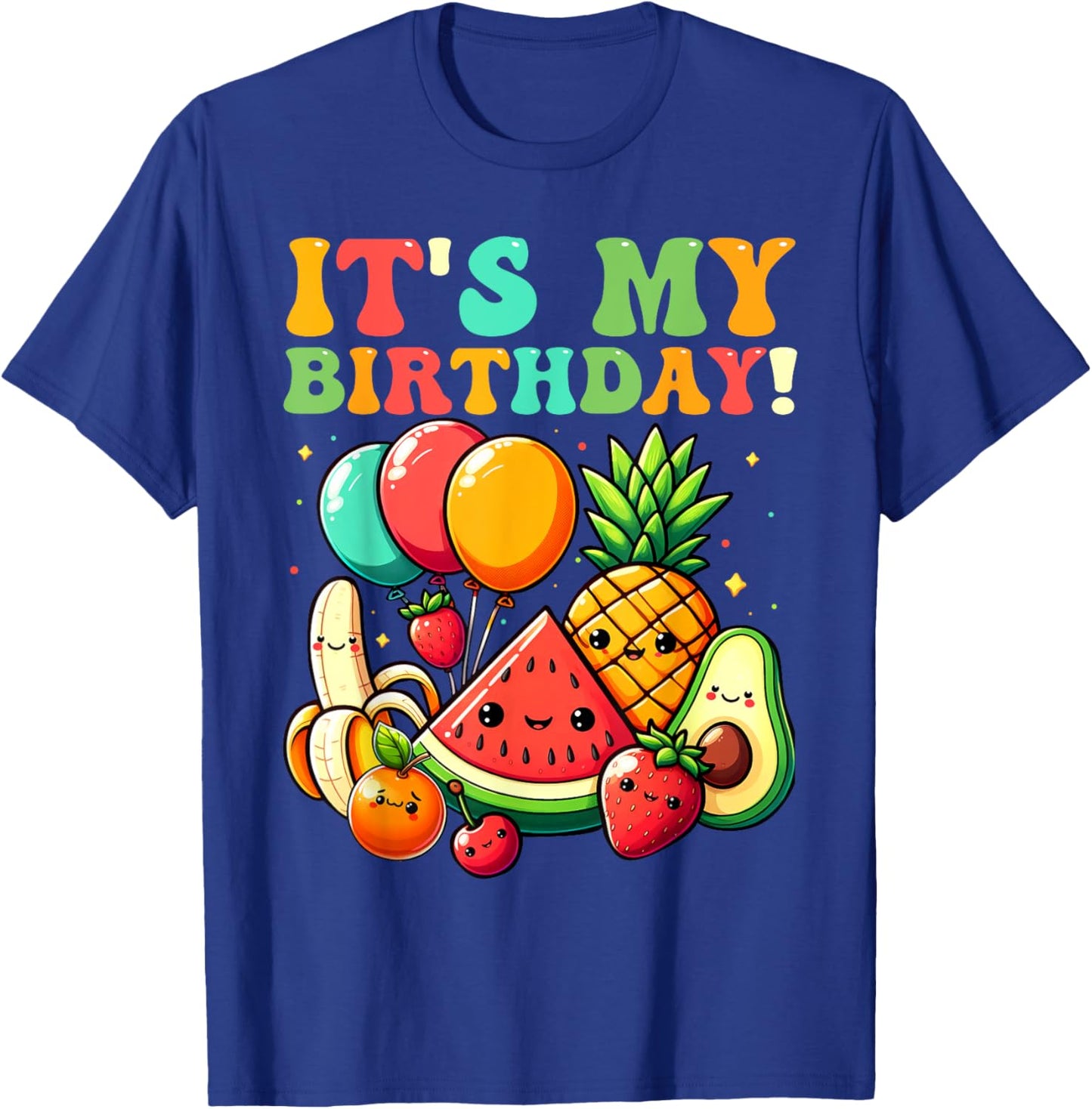 Groovy Hey Bear It's My Birthday Toddler Birthday Boys Girls T-Shirt - T-Shirt | Royal
