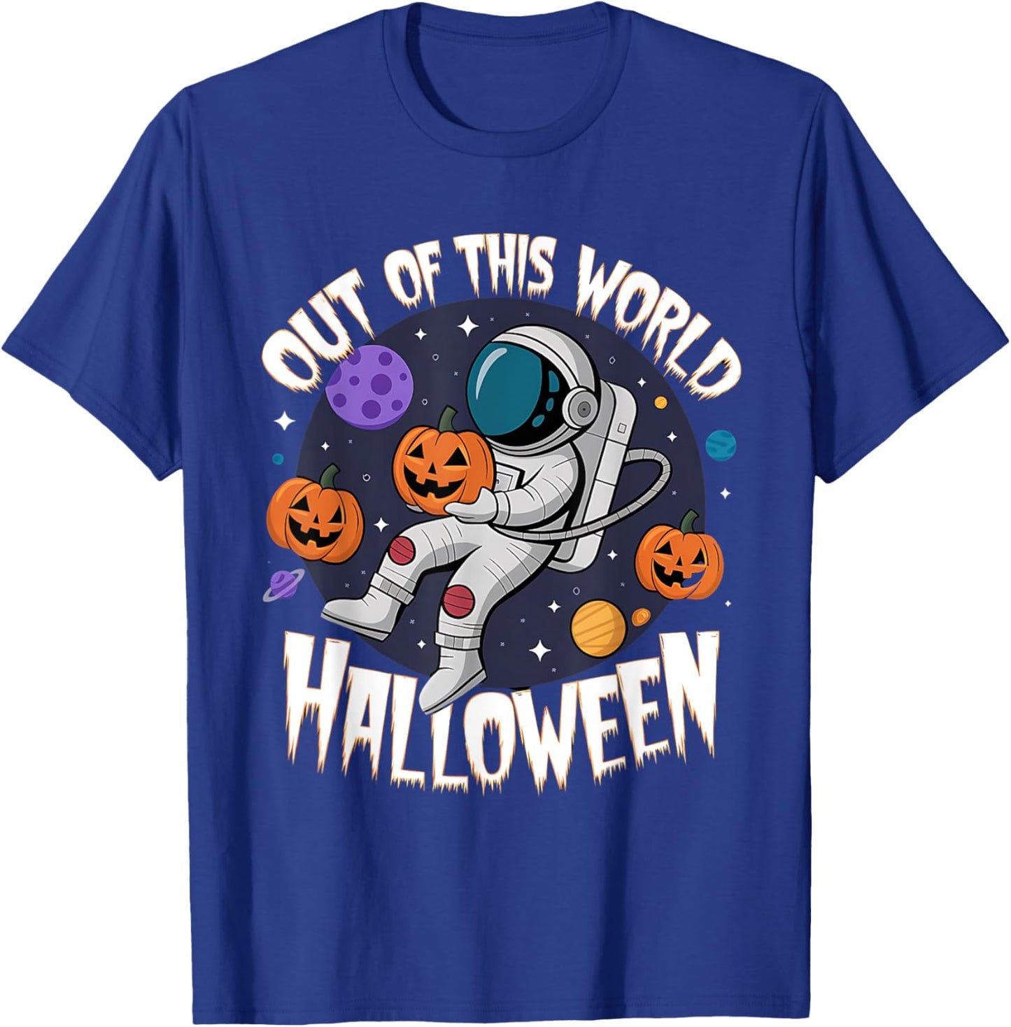 Out of This World Halloween Space Costume Apparel T-Shirt - T-Shirt | Royal