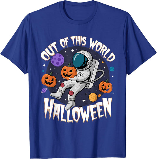 Out of This World Halloween Space Costume Apparel T-Shirt - T-Shirt | Royal