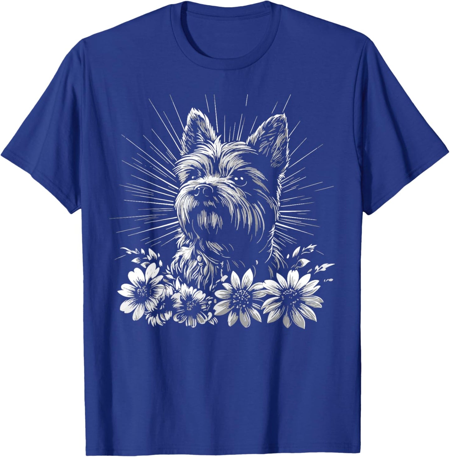 Retro Cairn Terrier Dog Lover Tattoo Style T-Shirt - T-Shirt | Royal
