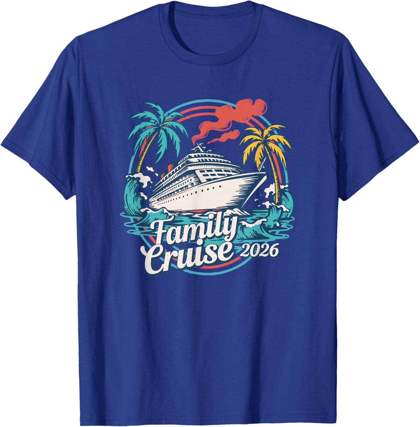 Family Cruise 2026 Summer Beach Vacation Family Matching T-Shirt - T-Shirt | Royal