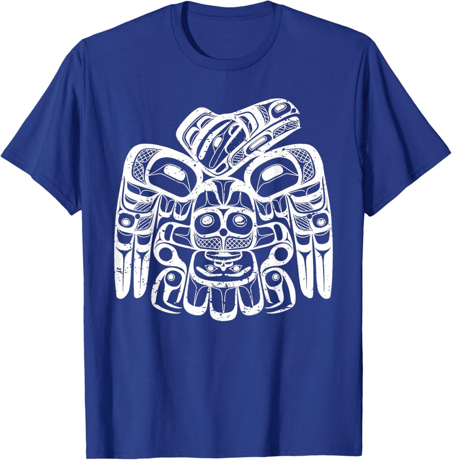 Vintage Haida Raven Native American Raven Tlingit Men Women T-Shirt - T-Shirt | Royal