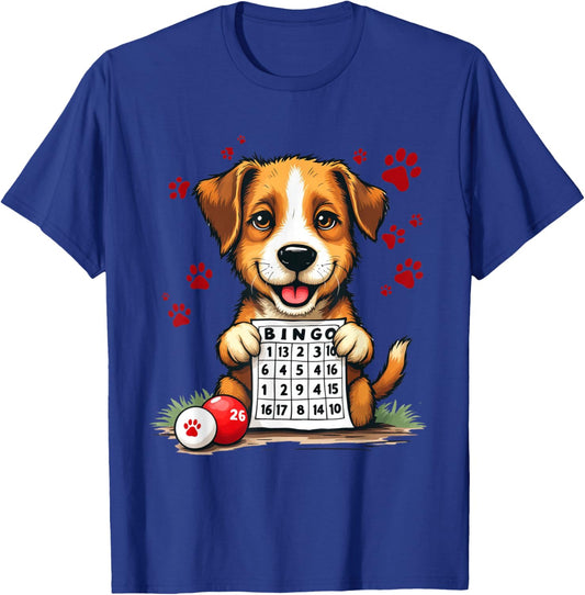 Bingo and Dog Funny Bingo I love Bingo and my Dog Gift Men Women T-Shirt - T-Shirt | Royal