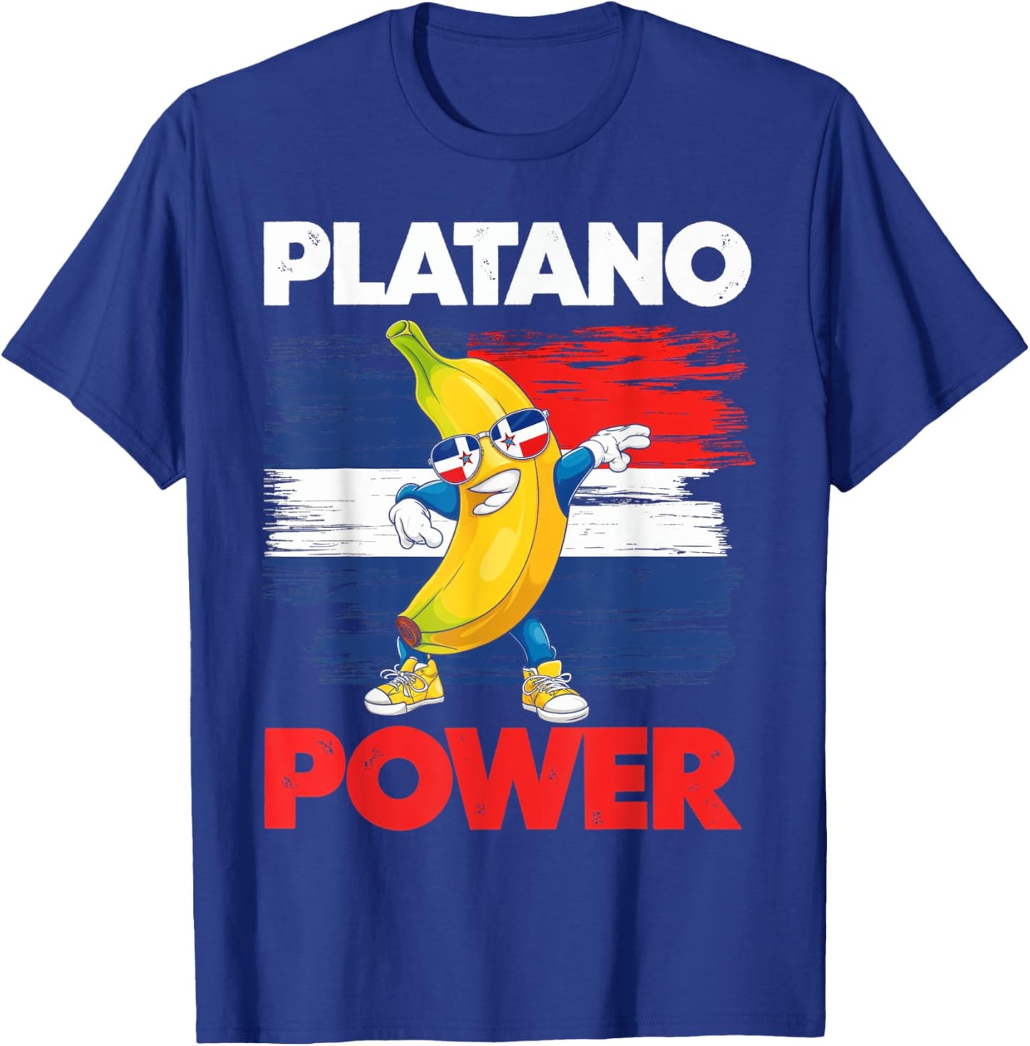 Platano Power Banana Caribbean Dominican Republic T-Shirt - T-Shirt | Royal
