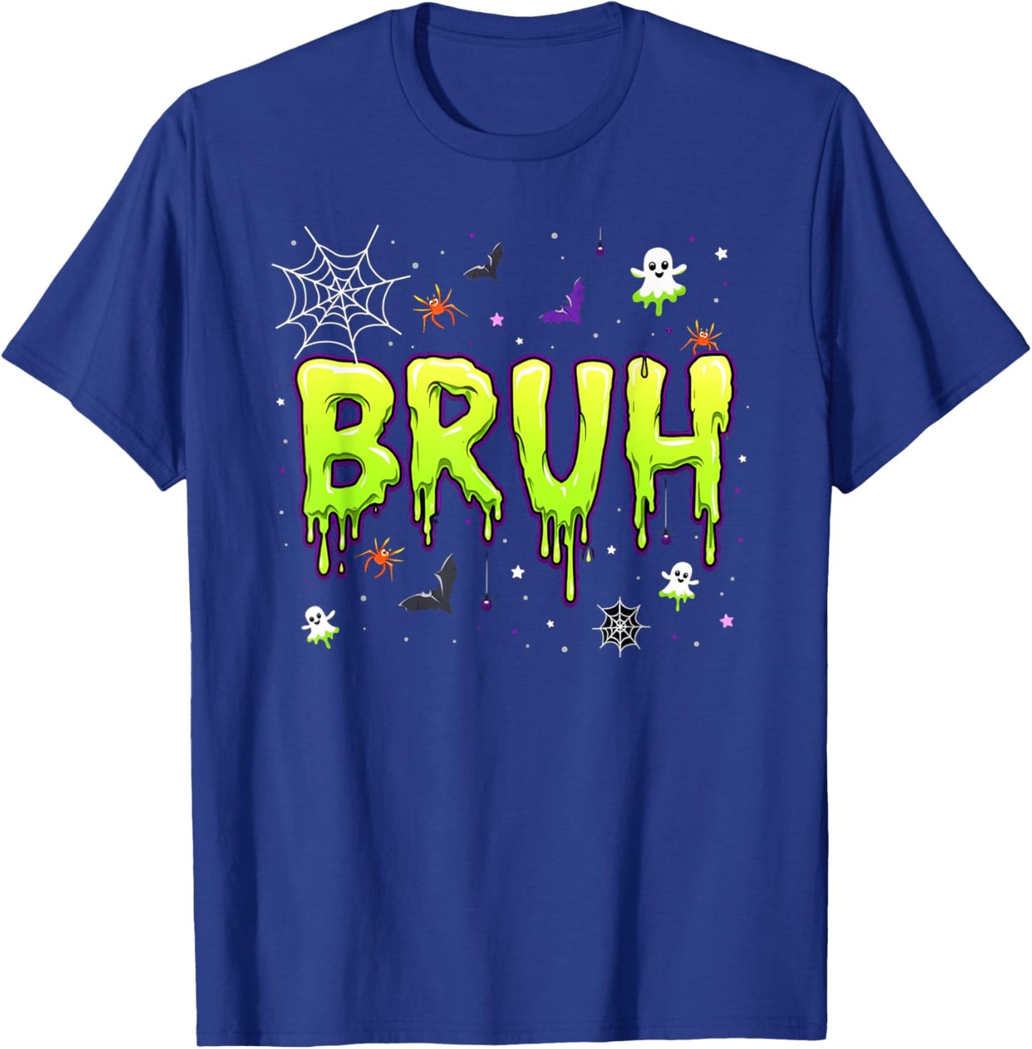 Bruh halloween kids boys girls men women Trick Treat funny T-Shirt - T-Shirt | Royal
