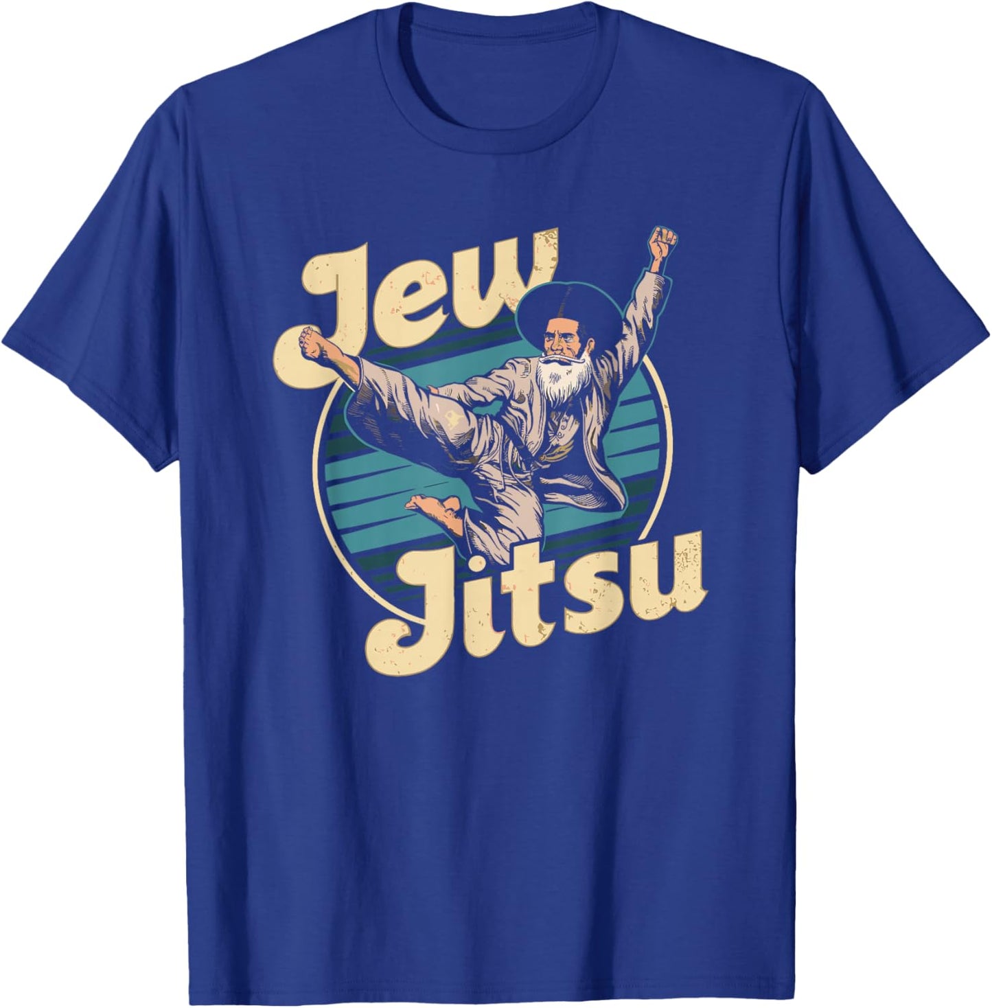 Jew Karate Jitsu Hanukkah Jiu Jitsu Martial Arts Dance T-Shirt - T-Shirt | Royal