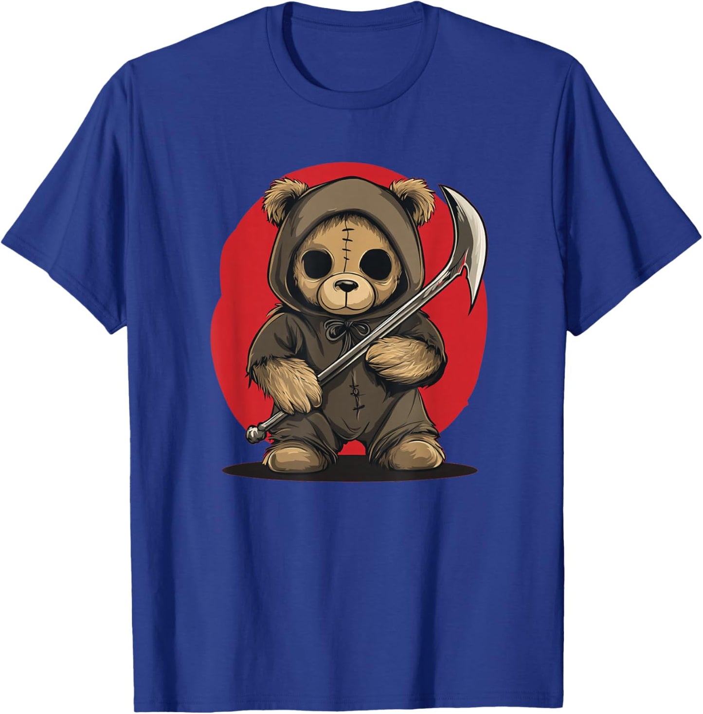 Halloween Teddy Bear in Grim Reaper Costume T-Shirt - T-Shirt | Royal